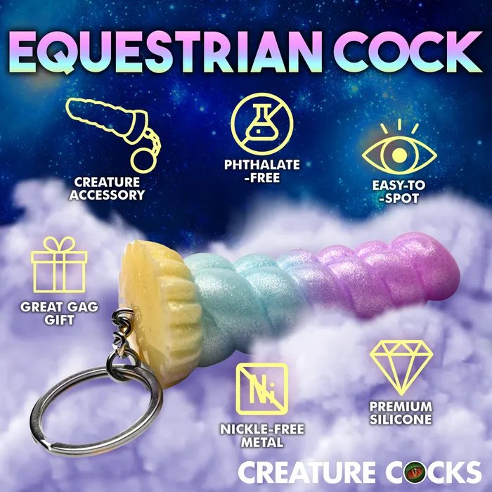 Female Sex Toys | XR Brands Mystique Unicorn Mini Dildo Key Chain