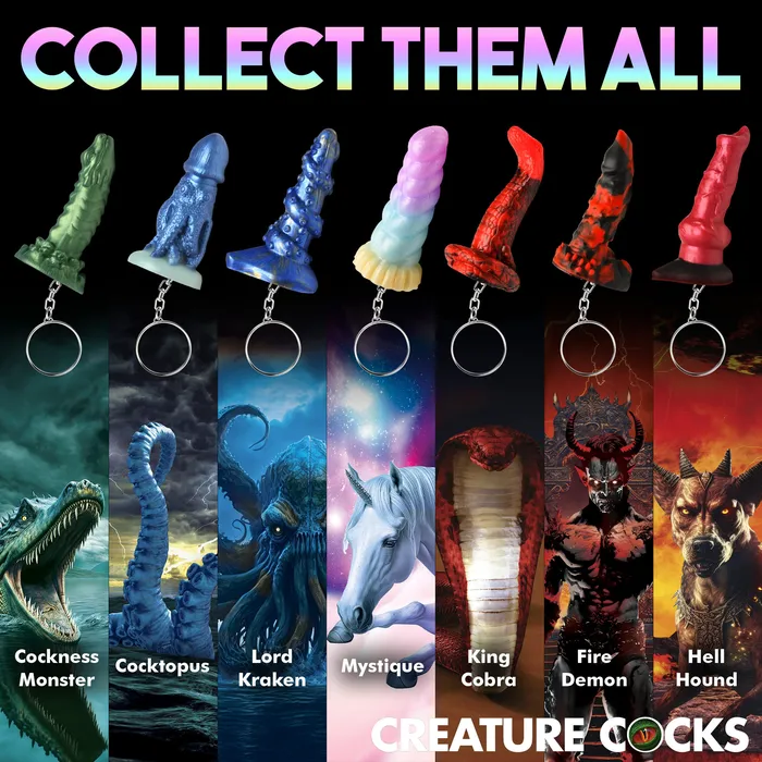 Female Sex Toys | XR Brands Mystique Unicorn Mini Dildo Key Chain