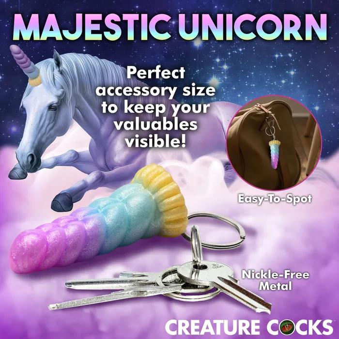 Female Sex Toys | XR Brands Mystique Unicorn Mini Dildo Key Chain