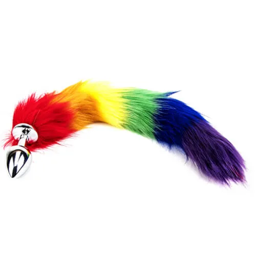 Furry Fantasy Furry Fantasy Rainbow Tail Butt Plug | Anal