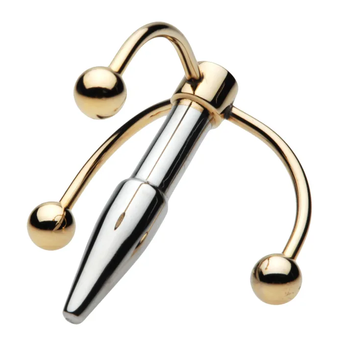 Golden Claw Head Urethral Plug XR Brands Male Sex Toys