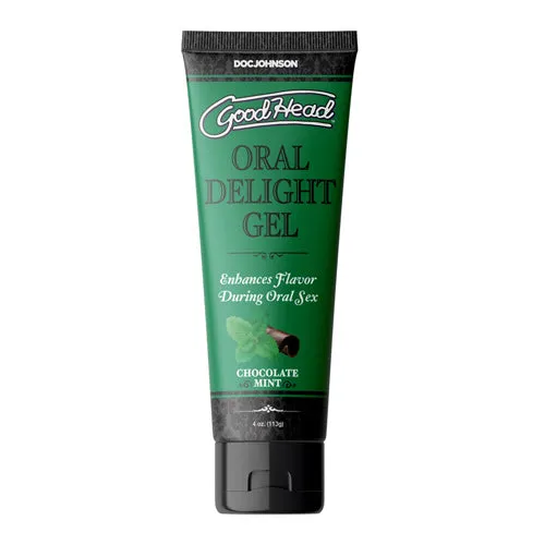 GoodHead Oral Delight Gel Chocolate Mint - 4 oz | Doc Johnson USA Enhancers
