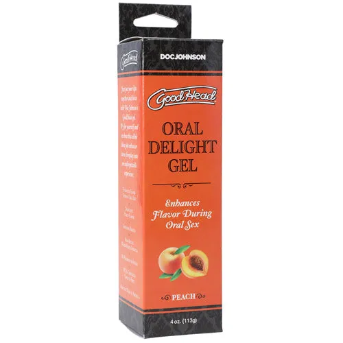 GoodHead Oral Delight Gel Peach 4 oz Doc Johnson USA Enhancers