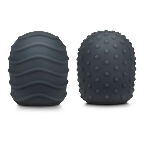 le Wand Vibrators | Droplet And Spiral Original Wand Texture Covers - Slate