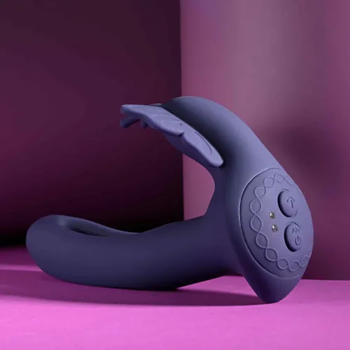 Lord Of The Wings Silicone Rechargeable Butterfly Vibrator - Purple | Evolved Novelties Vibrators