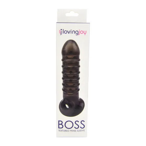 Loving Joy Boss Textured Penis Sleeve with Ball Loop | Loving Joy Male Sex Toys Loving Joy Boss Textured Penis Sleeve with Ball Loop | Loving Joy Male Sex Toys