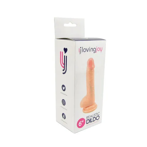 Loving Joy Loving Joy Realistic Dildo with Balls and Suction Cup 6 inch | Dildos Loving Joy Loving Joy Realistic Dildo with Balls and Suction Cup 6 inch | Dildos