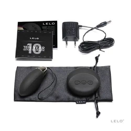 Lyla 2 Rechargeable Silicone Egg Massager/Remote - Black (Design Edition) | LELO Female Sex Toys