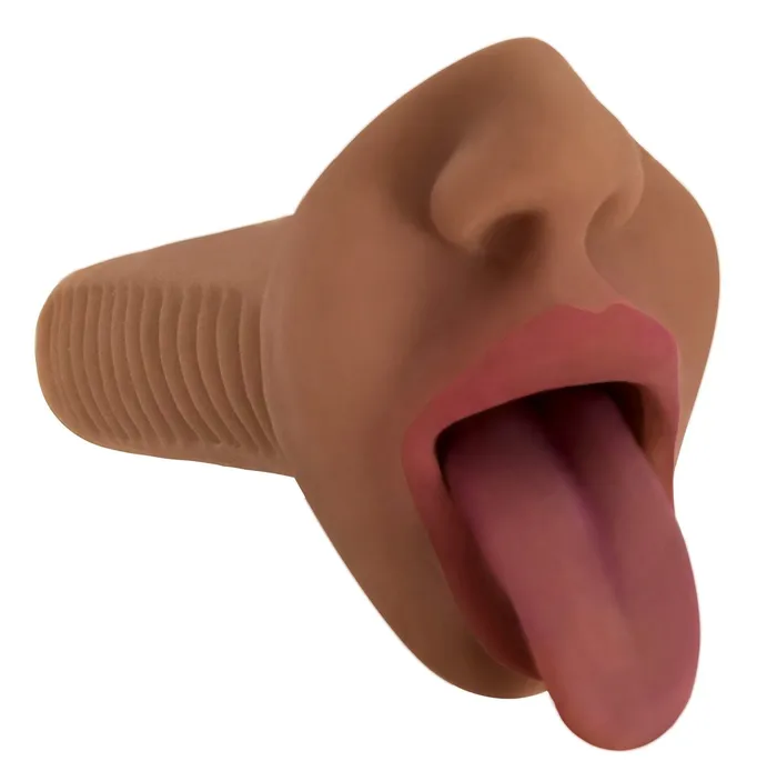 Male Sex Toys | Curve Toys Mistress Mercedes Vibrating Mouth Stroker- Brown Male Sex Toys | Curve Toys Mistress Mercedes Vibrating Mouth Stroker- Brown