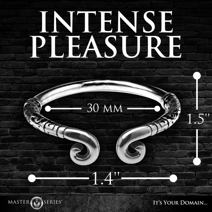 Male Sex Toys | Kingpin Stainless Steel Glans Ring - 30mm - XR Brands