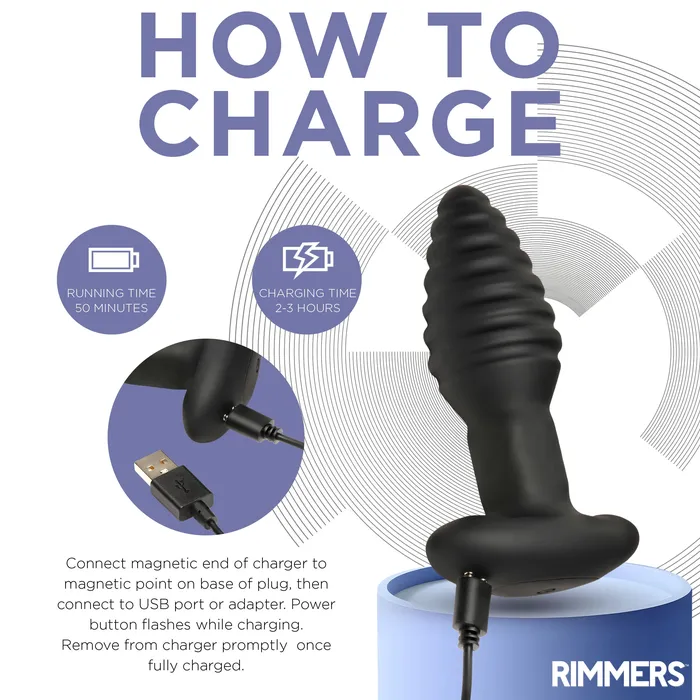 Male Sex Toys | Model-e Vibrating Rimming Plug With Remote - XR Brands