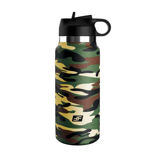 Male Sex Toys | Pipedream Products PDX Plus Fap Flask - Happy Camper Discreet Stroker - Camo - Frosted