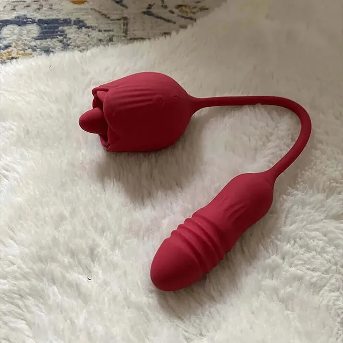 Male Sex Toys | rose toy Rose Toy Tongue Licking with Vibrating Butt Plug