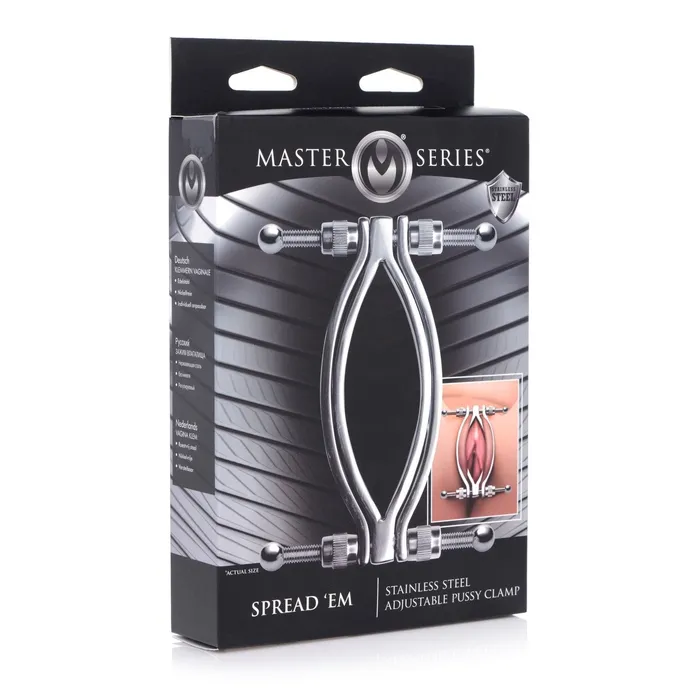 Male Sex Toys | Stainless Steel Adjustable Pussy Clamp - XR Brands