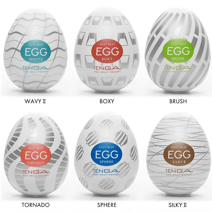 Male Sex Toys | TENGA Easy Beat Egg New Standard Masturbator Six Pack