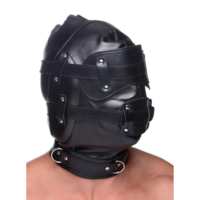 Male Sex Toys XR Brands Bondage Hood With Penis Gag