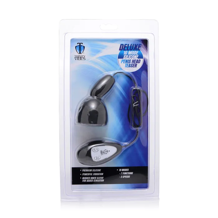 Male Sex Toys | XR Brands Deluxe 10 Mode Silicone Penis Head Teaser