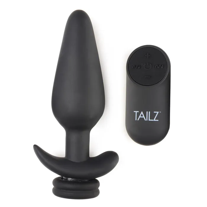 Male Sex Toys | XR Brands Interchangeable 10x Vibrating Silicone Anal Plug With Remote