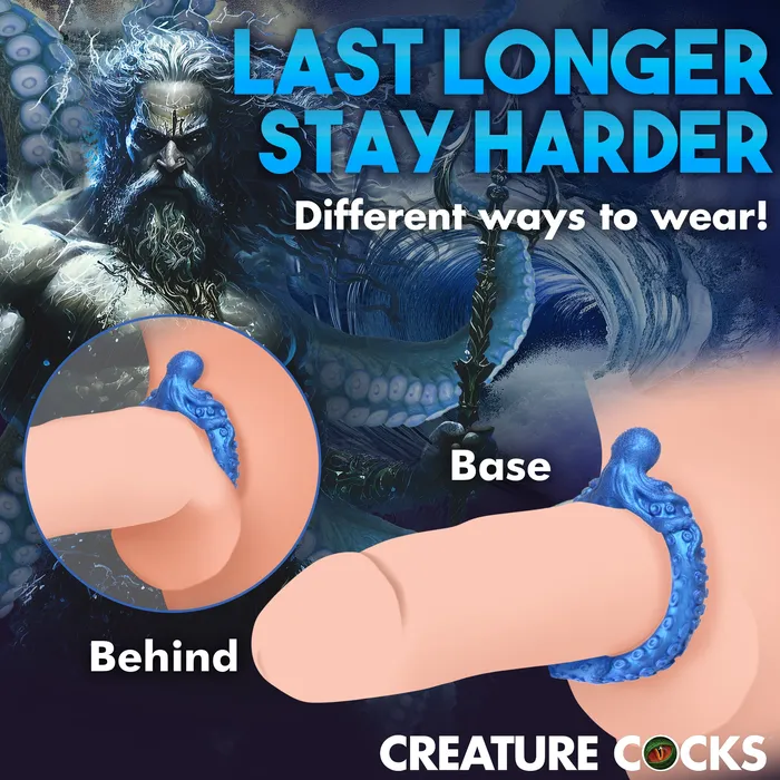 Male Sex Toys | XR Brands Poseidon's Octo-ring