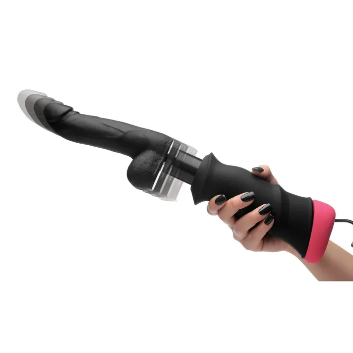 Mega-pounder Hand-held Thrusting Silicone Dildo | XR Brands Dildos