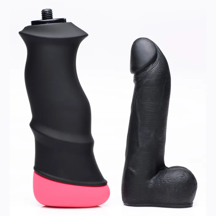 Mega-pounder Hand-held Thrusting Silicone Dildo | XR Brands Dildos