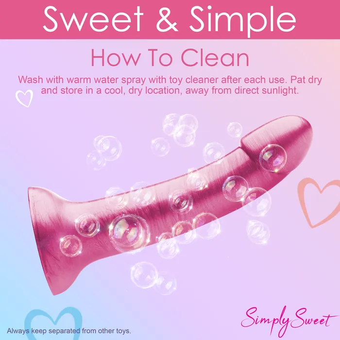 Metallic Silicone 7 Inch Dildo - | Curve Toys Dildos