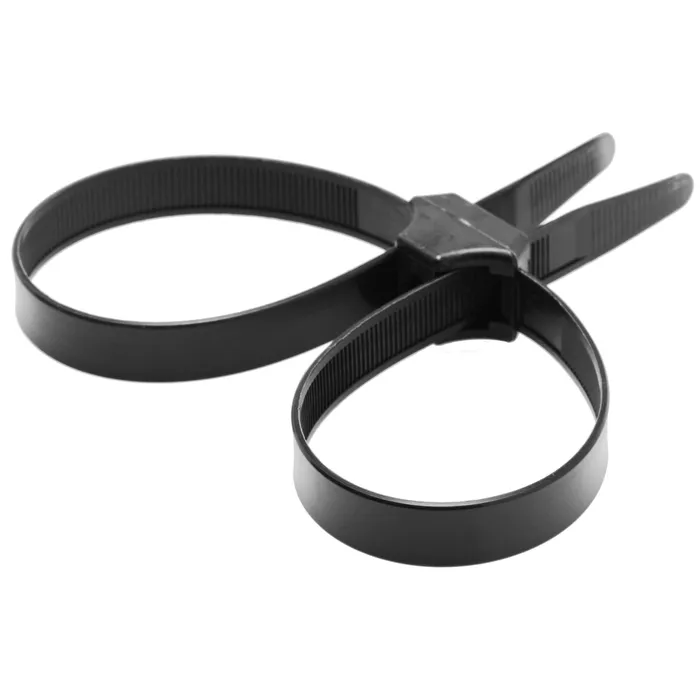 Misbehaved Black Zip Tie Police Cuffs - 5 Pack | XR Brands Anal