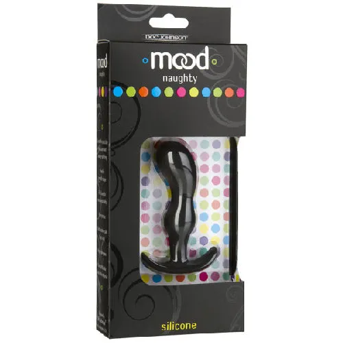 Mood Naughty 2 3 Silicone NonVibrating Butt Plug Small Black Doc Johnson USA Anal Mood Naughty 2 3 Silicone NonVibrating Butt Plug Small Black Doc Johnson USA Anal