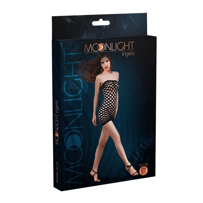 Moonlight Lingerie Bodystockings & Playsuits | Moonlight Black Strapless Mesh Dress One Size Moonlight Lingerie Bodystockings & Playsuits | Moonlight Black Strapless Mesh Dress One Size
