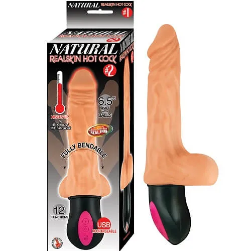 Nasstoys Dildos Realistic Warming 65 inch Vibrating Dildo with Balls Vanilla Nasstoys Dildos Realistic Warming 65 inch Vibrating Dildo with Balls Vanilla
