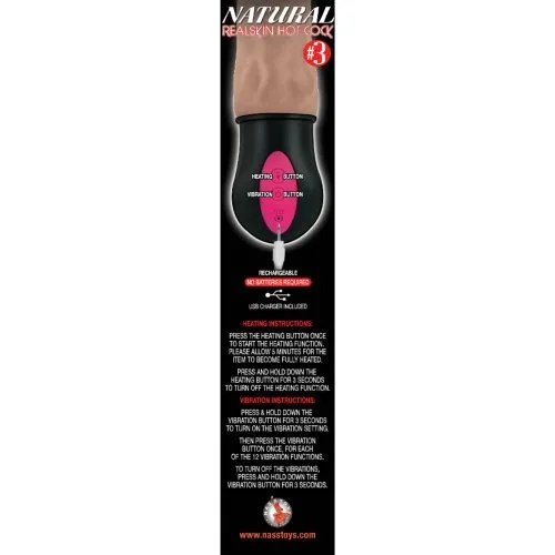 Nasstoys Dildos | Realistic Warming 6.5 inch Vibrating Dildo with Balls Vanilla Nasstoys Dildos | Realistic Warming 6.5 inch Vibrating Dildo with Balls Vanilla