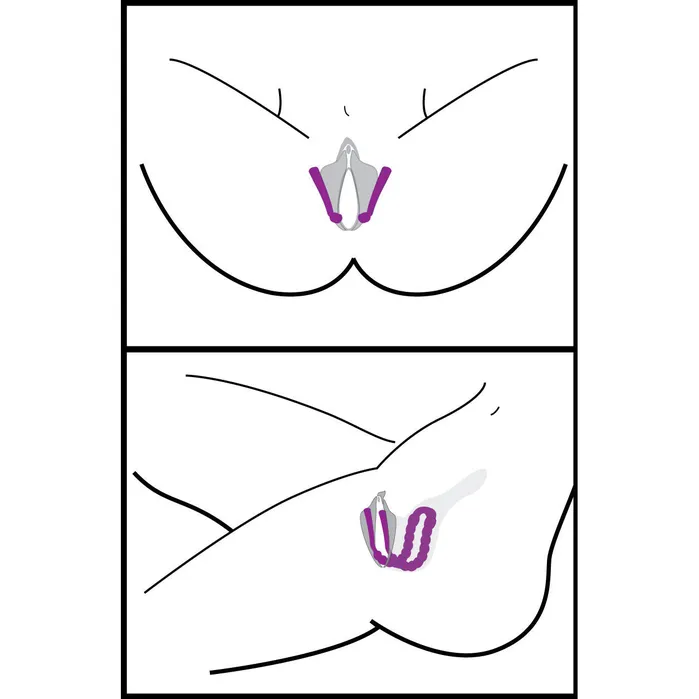 Oral Enhancing Hands Free Labia Spreader | XR Brands Vibrators