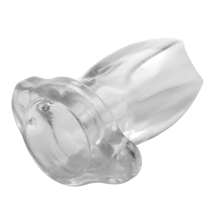 Peephole Clear Hollow Anal Plug | XR Brands Male Sex Toys