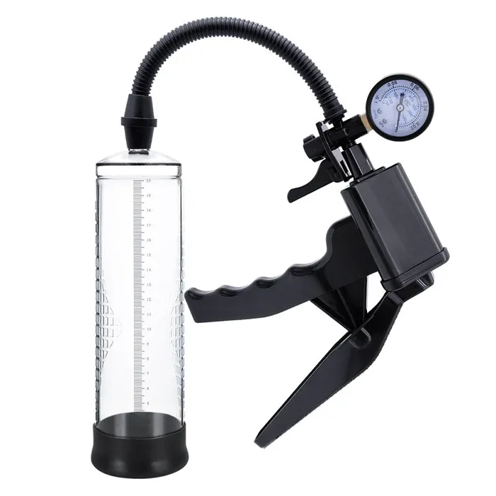 REV RevPump Gauge Pistol Grip Penis Pump Male Sex Toys
