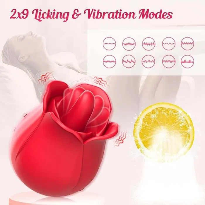 Rose Tongue Vibrator Licking 2.0 Sensory Overdrive Awaits | rose toy Vibrators