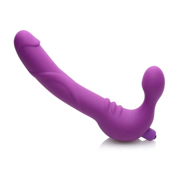 Royal Revolver Vibrating Strapless Silicone Strap On Dildo | XR Brands Female Sex Toys