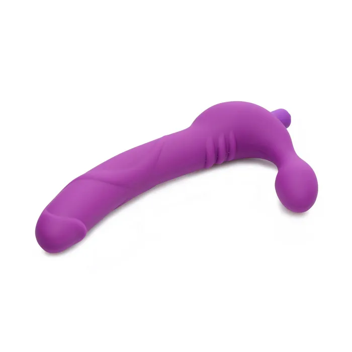 Royal Revolver Vibrating Strapless Silicone Strap On Dildo | XR Brands Female Sex Toys