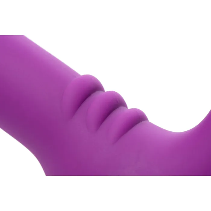 Royal Revolver Vibrating Strapless Silicone Strap On Dildo | XR Brands Female Sex Toys