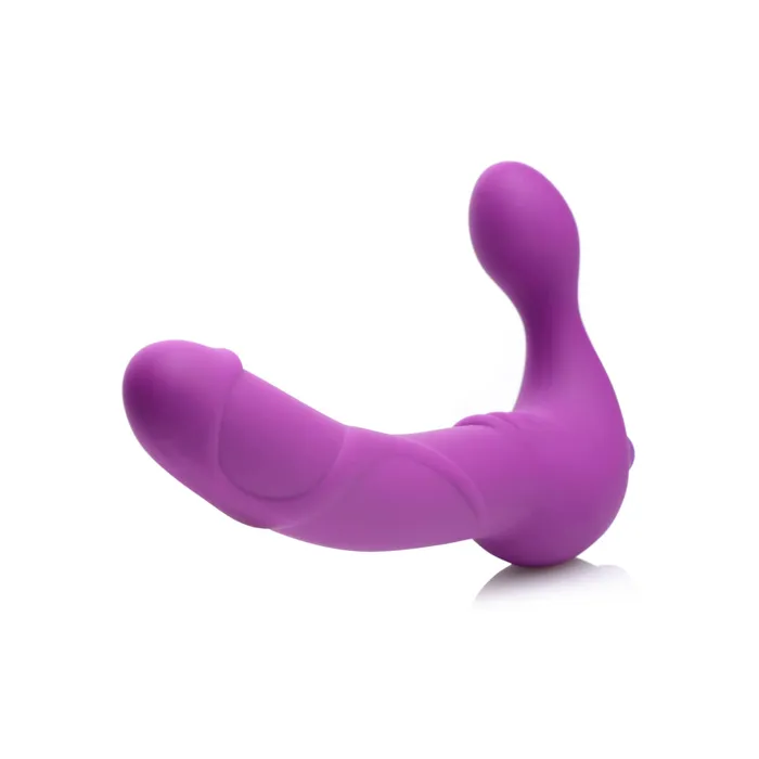 Royal Revolver Vibrating Strapless Silicone Strap On Dildo | XR Brands Female Sex Toys