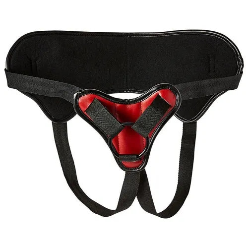 Saffron Sportsheets Strap-On Harness - Black/Red | Sportsheets Female Sex Toys
