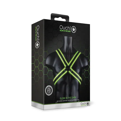 Shots America Female Sex Toys Cross Harness Glow in the Dark SM