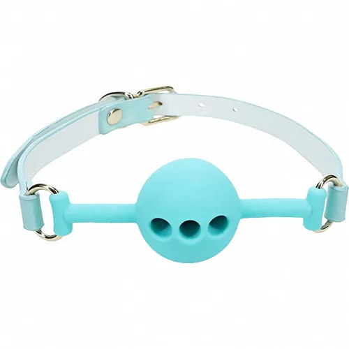 Shots America Male Sex Toys | Ouch! Paris Collection - Silicone Ball Gag - Teal