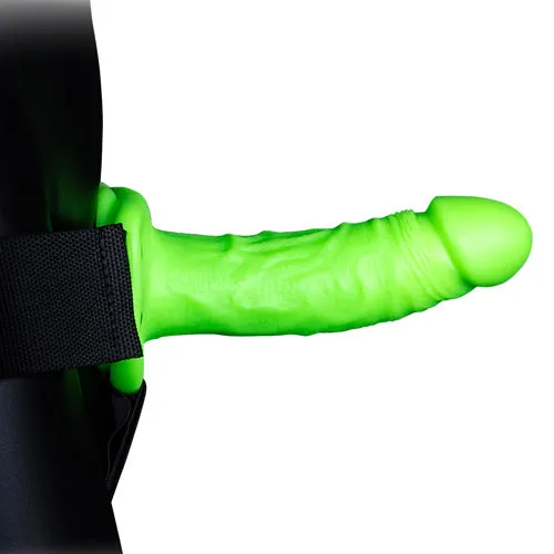 Shots America Realistic 7'' Strap-on Harness - Glow in the Dark | Female Sex Toys