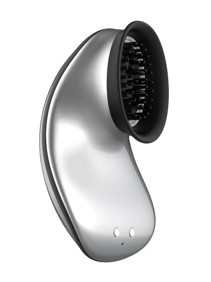 Shots America Vibrators Innovation Suction Vibration Twitch Silver