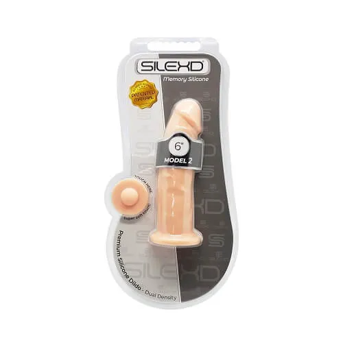 SilexD Dildos | SilexD 6 inch Realistic Silicone Dual Density Dildo with Suction Cup SilexD Dildos | SilexD 6 inch Realistic Silicone Dual Density Dildo with Suction Cup
