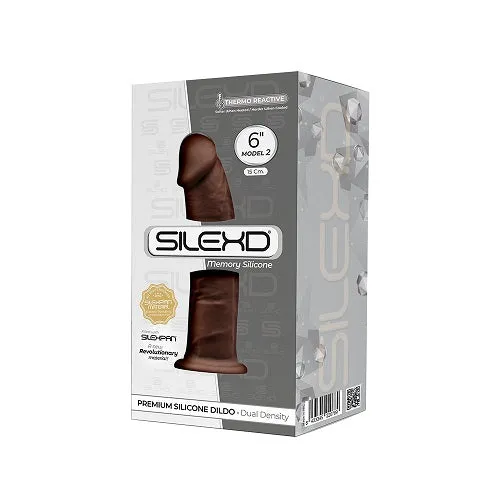 Silexd Dildos | SilexD 6 inch Realistic Silicone Dual Density Dildo with Suction Cup Brown Silexd Dildos | SilexD 6 inch Realistic Silicone Dual Density Dildo with Suction Cup Brown
