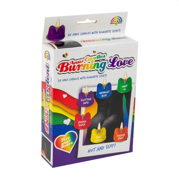 Spencer & Fleetwood Ltd Rainbow Burning Love Anus Candles | Vibrators