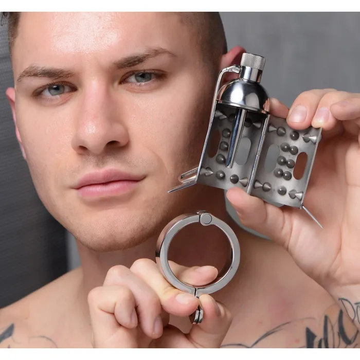 Spiked Chamber Chastity Cage | XR Brands Male Sex Toys
