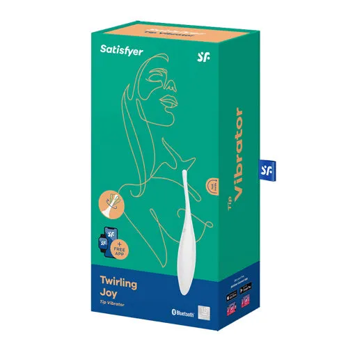 Twirling Joy Tip Vibrator White Satisfyer Female Sex Toys
