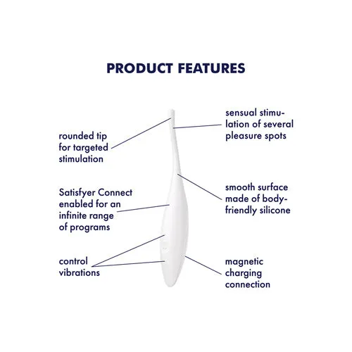Twirling Joy Tip Vibrator White | Satisfyer Female Sex Toys